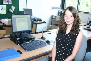 Alice on Work Experience Placement at Ludlow Museum Resource Centre in the summer of 2013